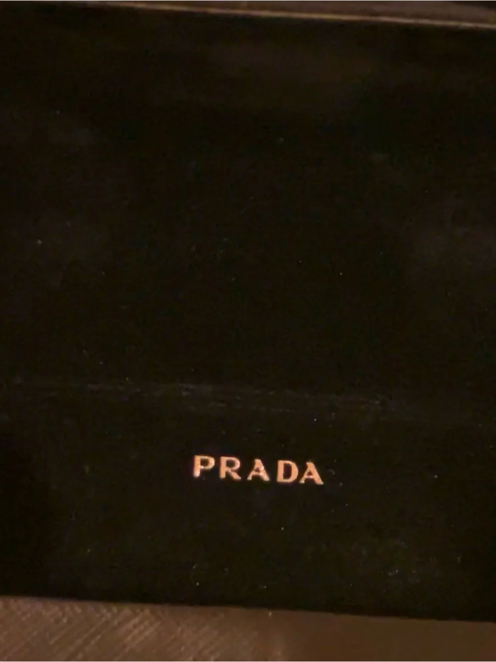 Prada Black saffiano leather sunglasses case only